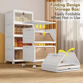 YFXCVSL storage bin with wheels for easy mobility