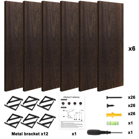 YGEOMER six-pack wall shelves fit bedrooms, bathrooms, kitchens.