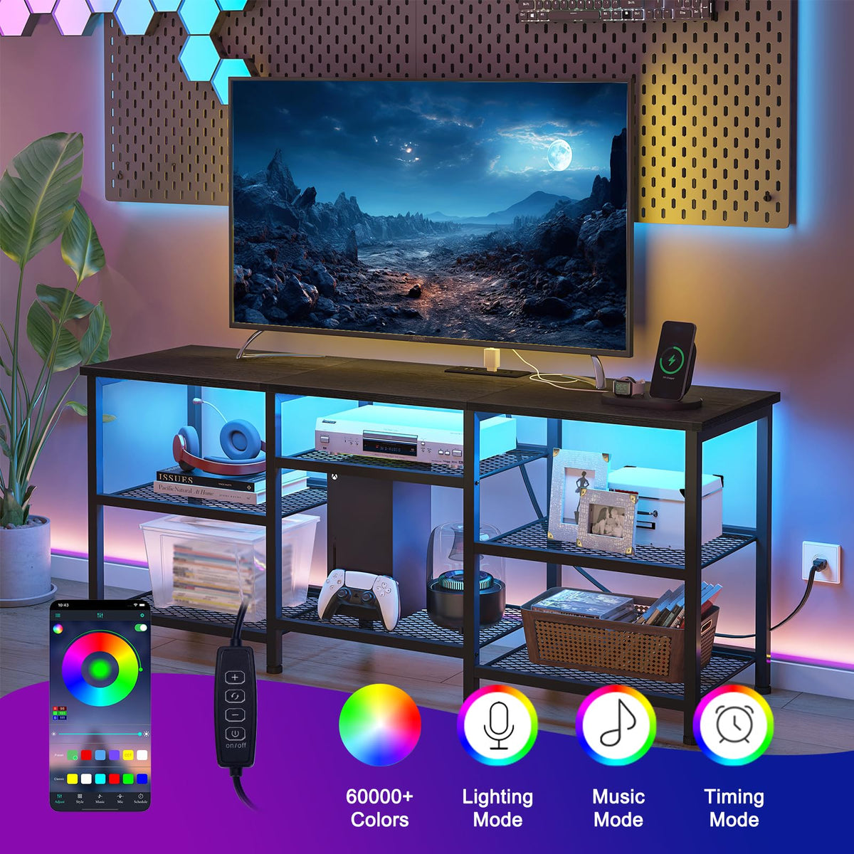 YGEOMER adjustable shelves adapt to equipment layout
