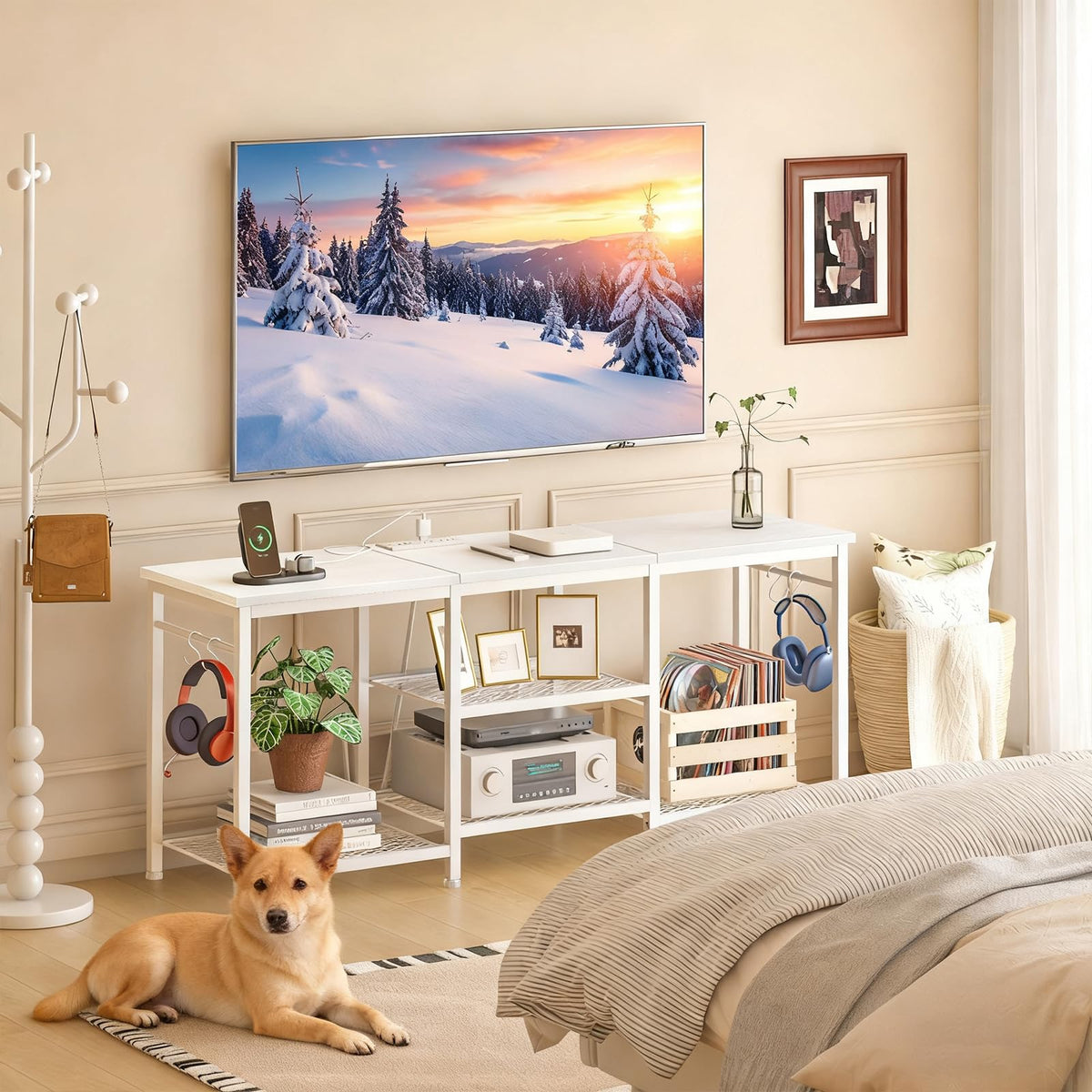 YGEOMER space-saving design fits small rooms while expanding storage options