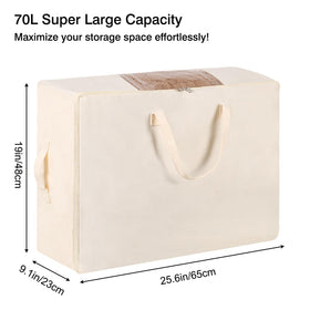 YGEOMER thick cotton canvas construction for durable organization