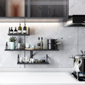 YGEOMER large wall shelf mounted for spacious storage