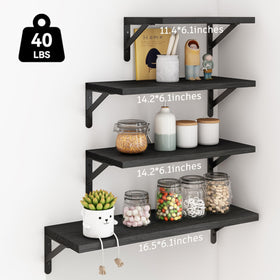 YGEOMER small and medium shelves in a compact arrangement