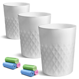 YGJT small trash can 1.8-gallon 3-pack fits tight spaces and keeps waste organized.