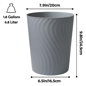 YGJT small trash can packaging contents in grey highlights three bins and bags