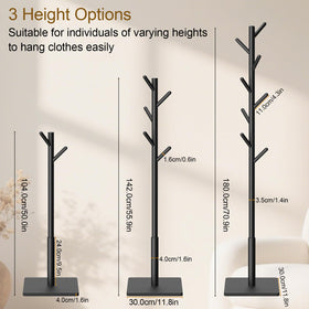 YheenLf coat rack placed in a bedroom or office for versatile storage