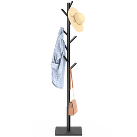 YheenLf coat rack with stable square base supports heavy coats