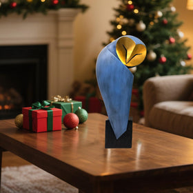 YHHRESINHOME owl sculpture mantel spot brings quiet wisdom to living areas.