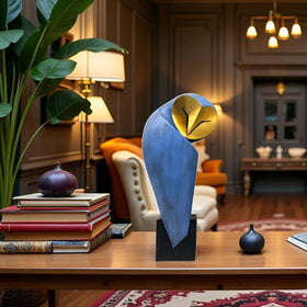 YHHRESINHOME owl sculpture office-desk focal piece for creative spaces.