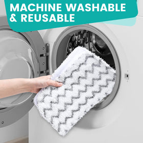 YHOVID reusable pad being washed to illustrate machine washable design.