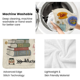 YiCoogius flannel fleece throw machine-wash friendly for easy care.