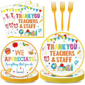 Yiaoyinnz teacher appreciation 9-inch plates for easy serving at events