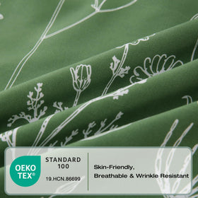 Yibeizi botanical pattern sheets add boho color to the bedroom