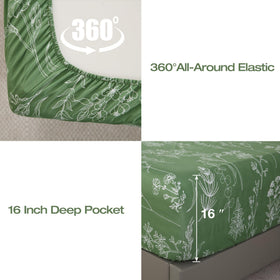 Yibeizi deep-pocket sheets fit mattresses up to 16 inches for a snug look