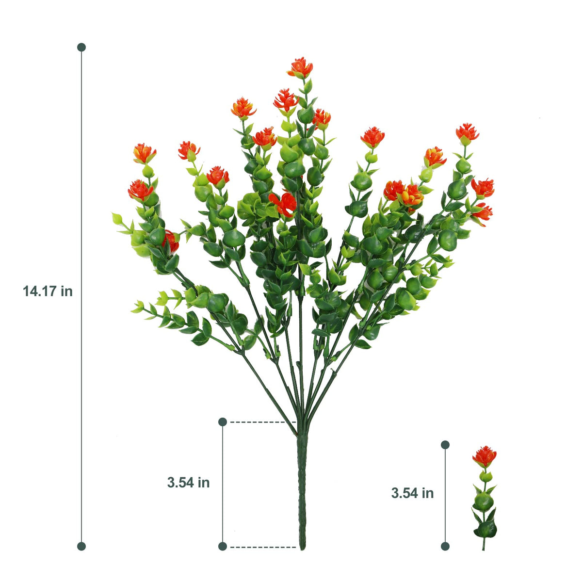 YIBUKIY windowsill arrangement with UV resistant greenery