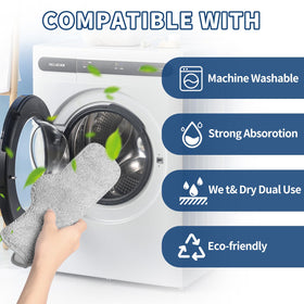 Yicotira all-surfaces cleaning pad effectively cleans hardwood, tile, and laminate floors.
