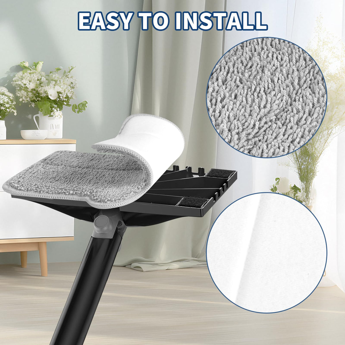 Yicotira steam mop pads tackle stubborn stains and leave floors looking refreshed.