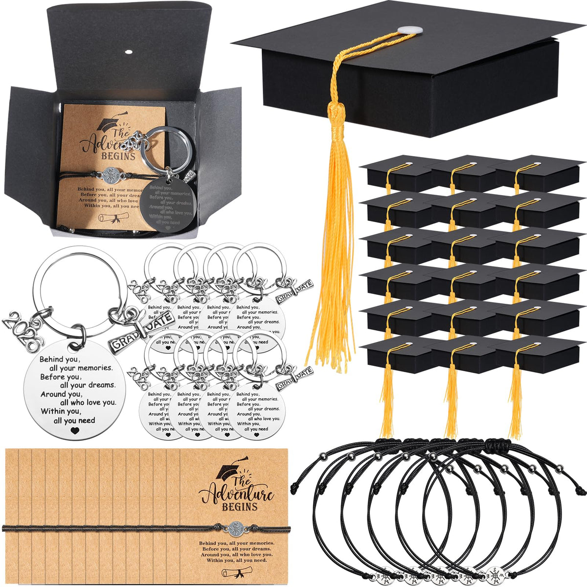 YIDAKO graduation gift set cap box with coordinated keepsakes