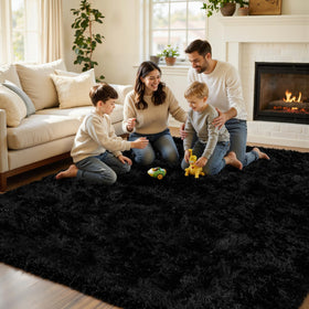 Yidanamy 5x7 rug anti-slip bottom reduces shifting during daily use