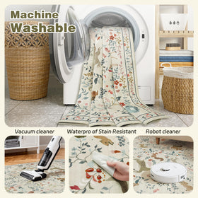 Yidanamy nursery rug with gentle pile supports babies and pets.
