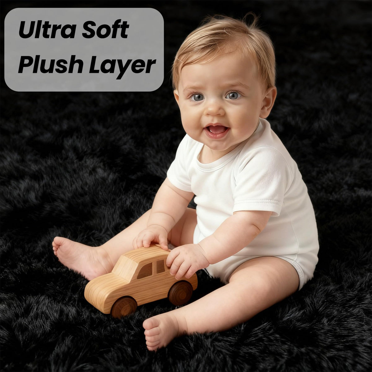 Yidanamy vacuum-packed rug arrives compact unfolds to fluffy surface