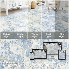 Yidanamy versatile abstract rug design suitable for multiple rooms and decor styles.