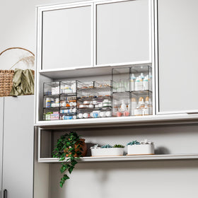 Yieach clear drawers pacifier storage keeps small items accessible
