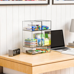 Yieach stackable design for easy customization on shelves or vanities