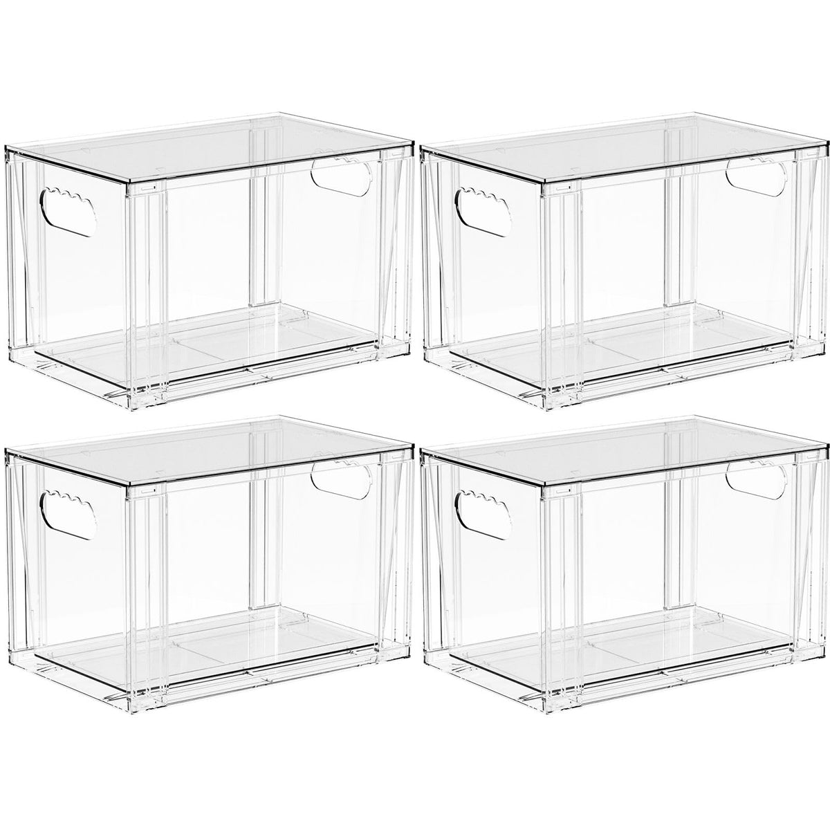 Yieach kitchen cabinet organizer with transparent visibility for quick finds.