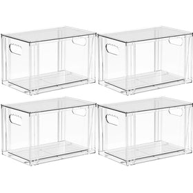 Yieach kitchen cabinet organizer with transparent visibility for quick finds.