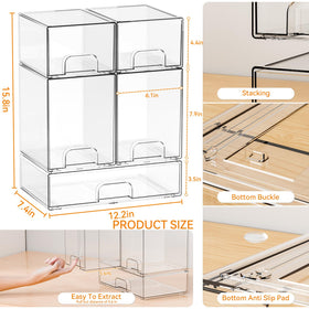 Yieach pacifier and accessories drawer stores small items tidy for quick nightly routines