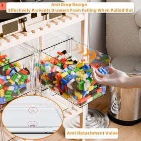 Yieach stackable drawer for medicine and small items, easy to pull.