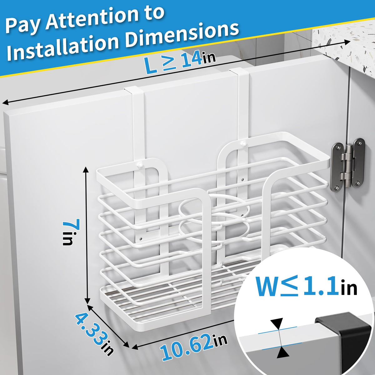 YIGII EVA foam pads protect cabinet surfaces during mounting