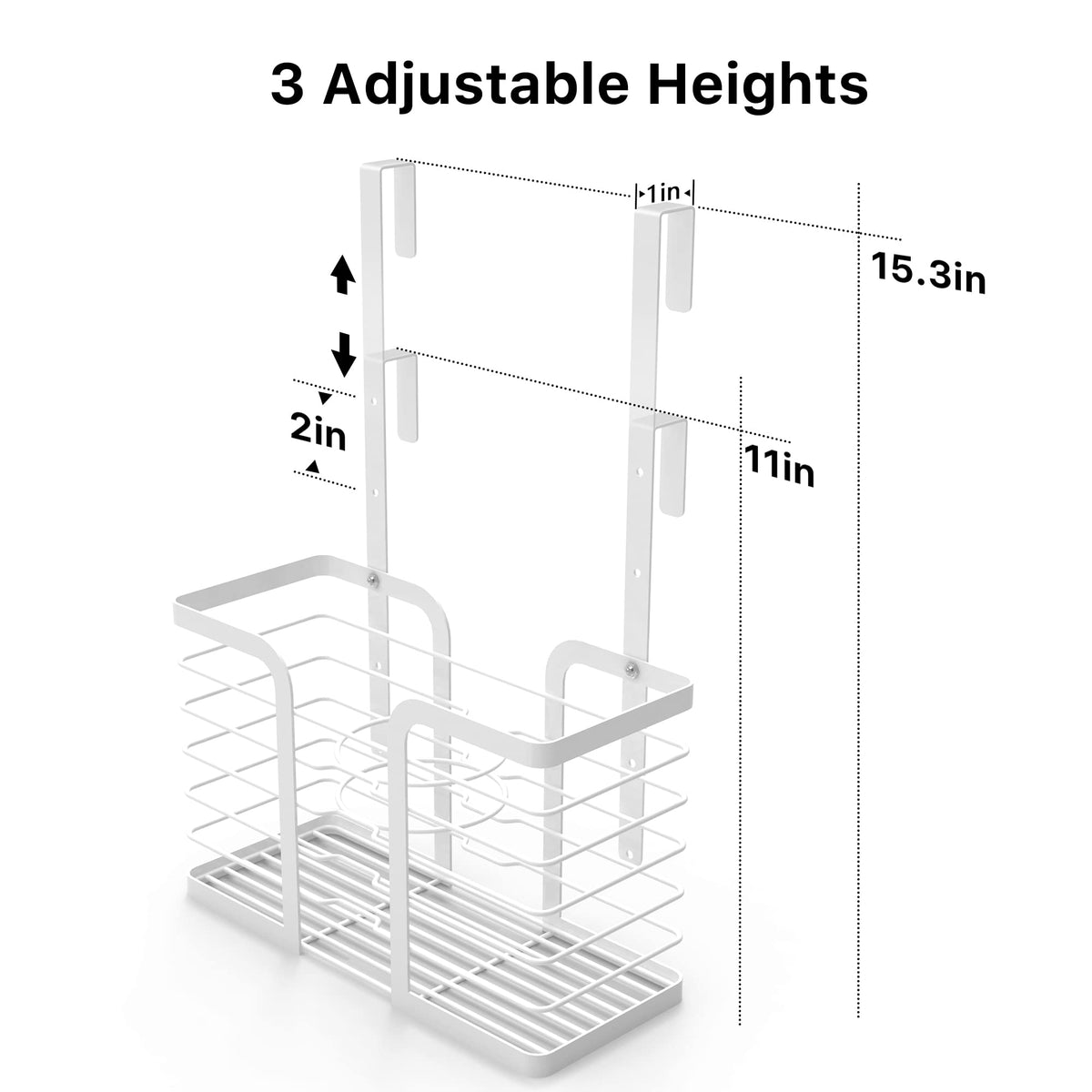 YIGII packaging includes all hardware for quick setup of the hair tools organizer