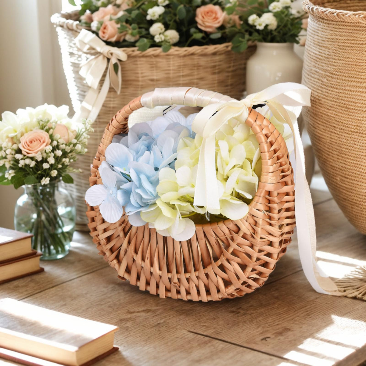 Yiheini wedding decor on the aisle showing rustic charm.