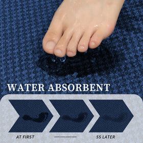 YIHOUSE absorbent microfiber quickly soaks up water after showers.