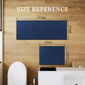 YIHOUSE low-profile 0.14-inch mats provide easy door clearance.