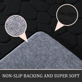 YIHOUSE 32x20 rug on floor, plush softness and quick water absorption