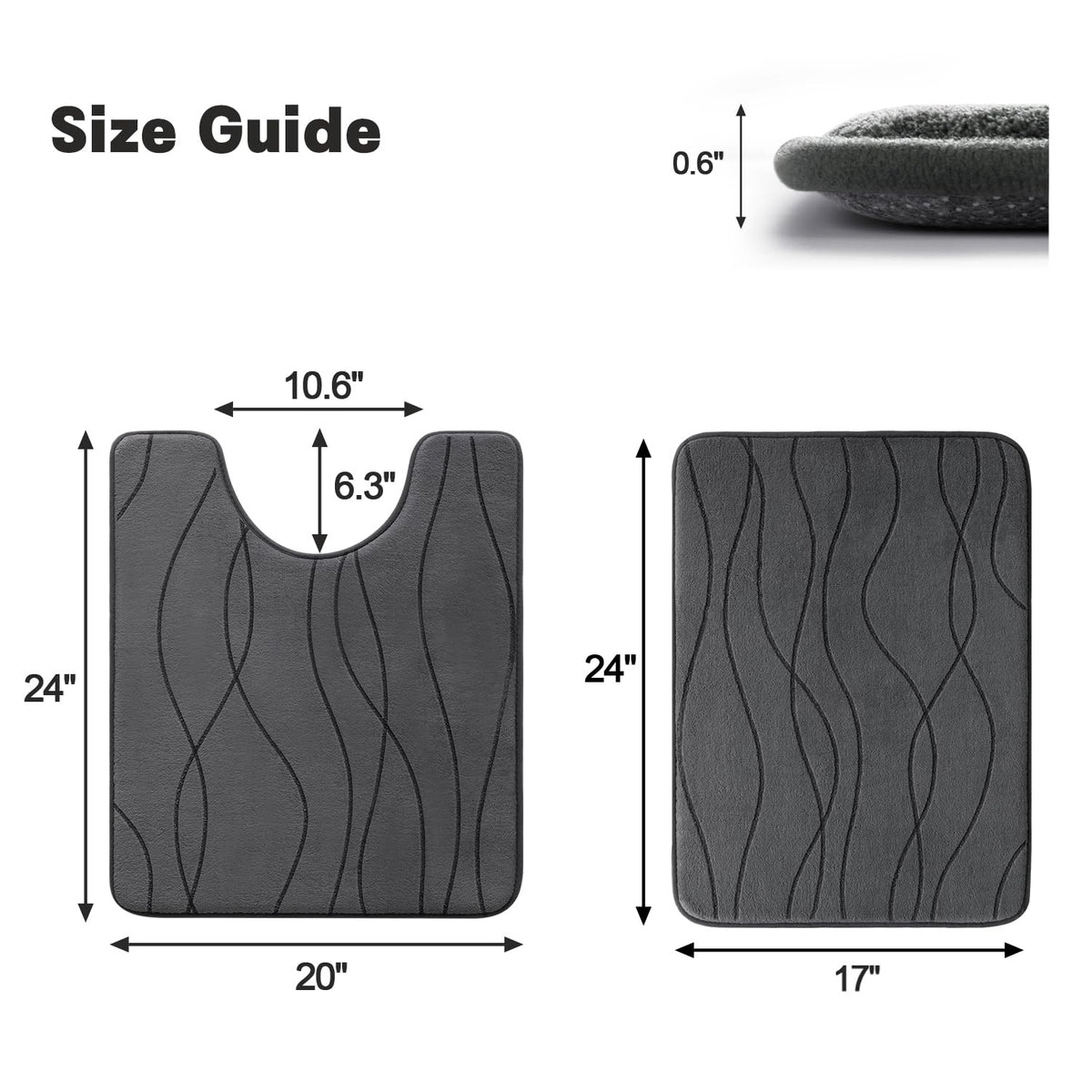 YIHOUSE front-of-sink placement demonstrates quick-drying feature.