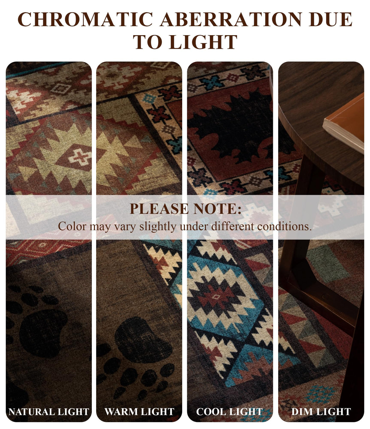 YIHOUSE imitation cashmere texture offers soft underfoot feel.