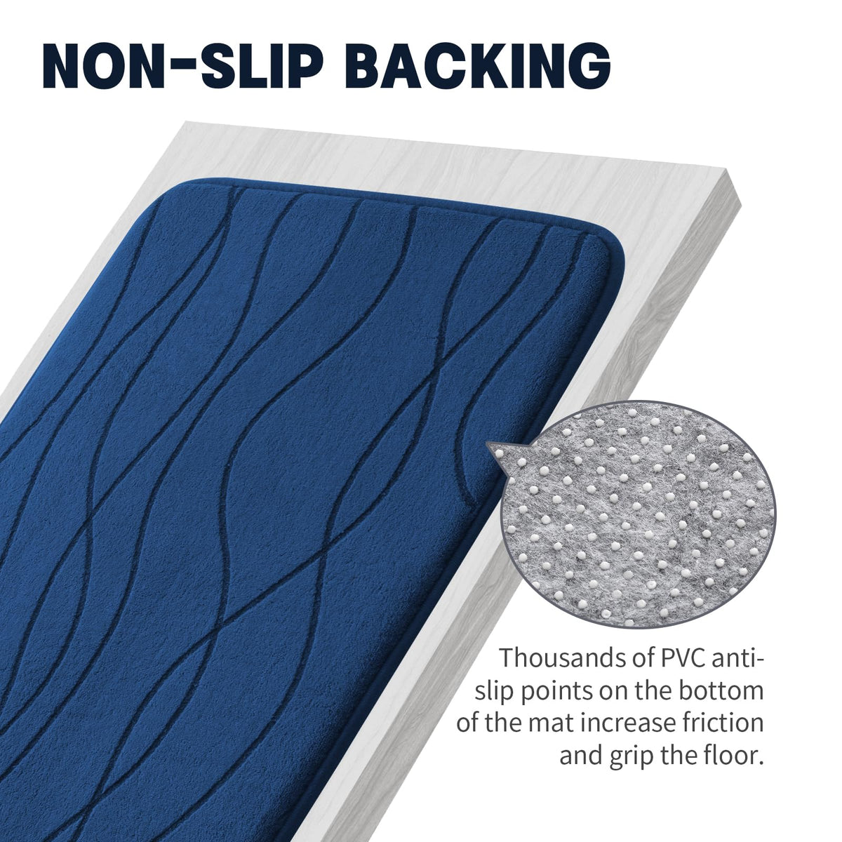 YIHOUSE absorbent mats wick moisture quickly after shower