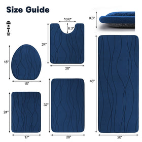 YIHOUSE memory foam texture close-up highlights thickness for cushioned steps