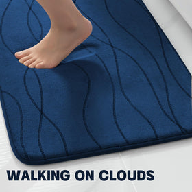 YIHOUSE non-slip backing detail keeps rug in place on floors