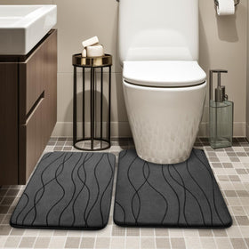 YIHOUSE memory foam close-up shows dense cushioning for spa-like foot feel.