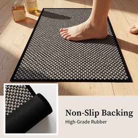 YIHOUSE non-slip back waffle texture highlights safe footing on wet floors.
