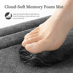 YIHOUSE anti-slip backing demonstrates drip-dot texture to secure mats on floors.