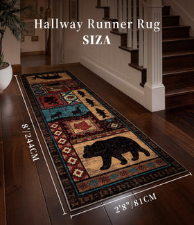 YIHOUSE non-slip backing rug with TPR, keeps entry floors secure.