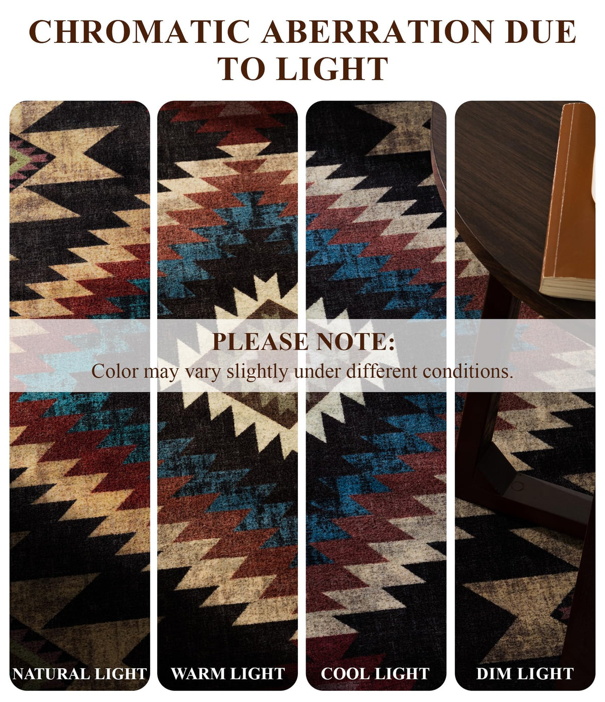YIHOUSE Rustic Cabin Rug pet-friendly scene suitable for homes with pets.