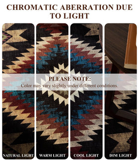 YIHOUSE Rustic Cabin Rug pet-friendly scene suitable for homes with pets.