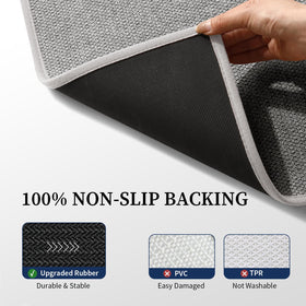 YIHOUSE toilet rug compact fit beside toilet for soft warmth